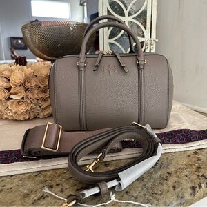 New Tory Burch Thea small satchel in gray